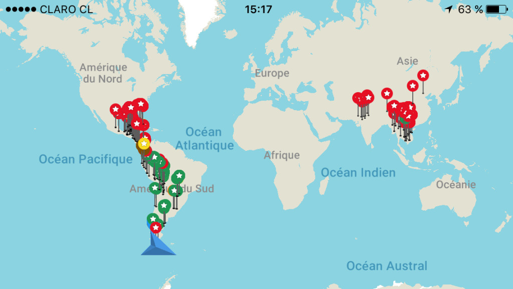 Nous sommes arrivés au bout du monde à gauche ;)