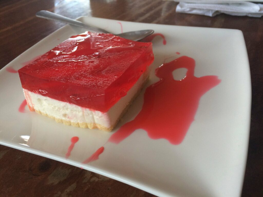 Cartago: un cheese cake (encore faut-il aimer la gélatine ;)