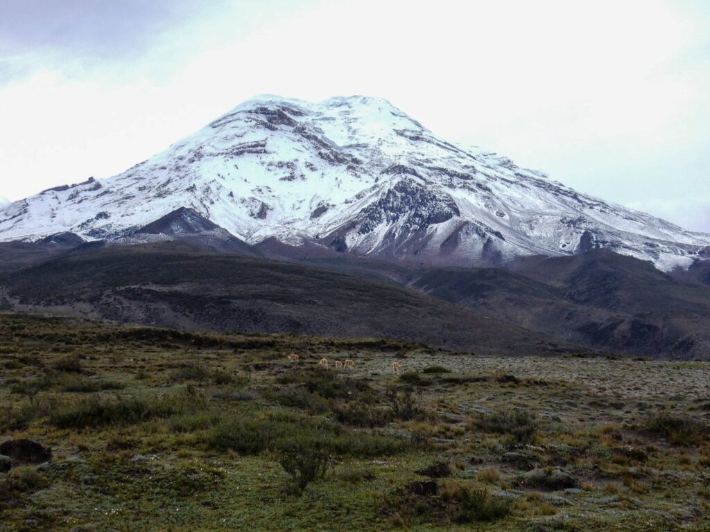 Descente du volcan Chimborazo à vélo