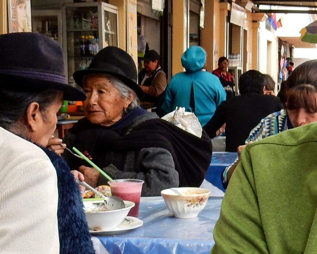 Riobamba: repas de midi au Mercado Central