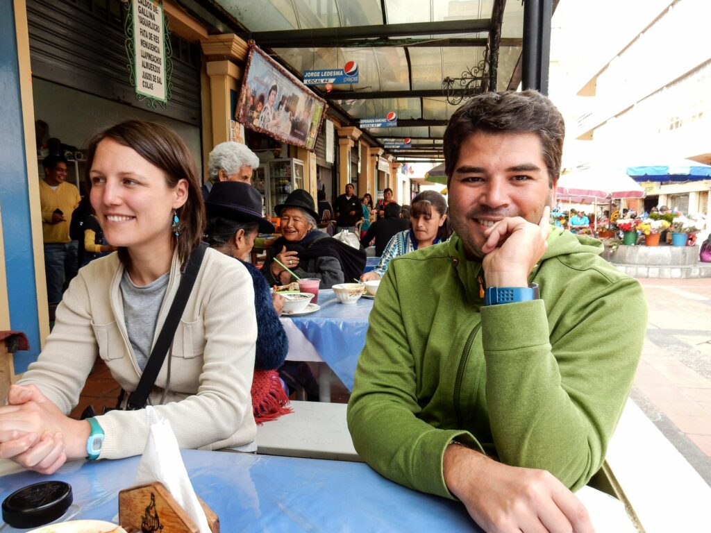 Riobamba: repas de midi au Mercado Central
