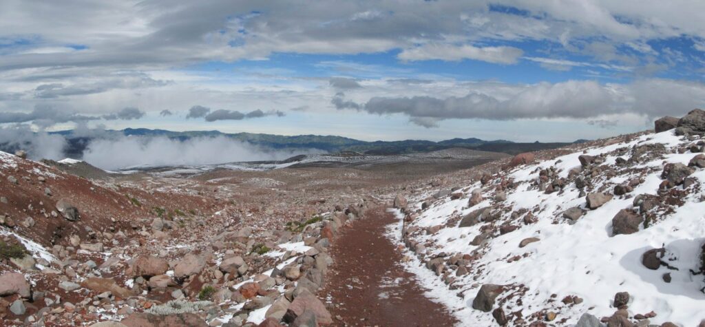 Descente du volcan Chimborazo à vélo