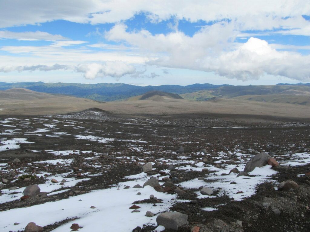 Descente du volcan Chimborazo à vélo