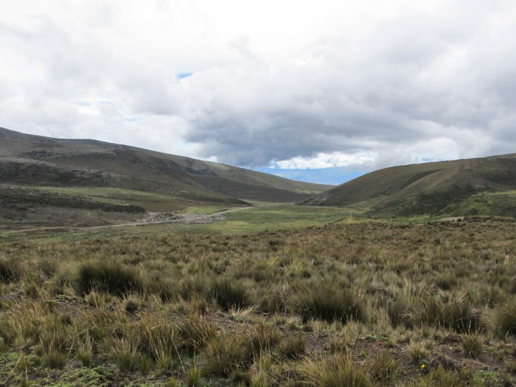 Descente du volcan Chimborazo à vélo