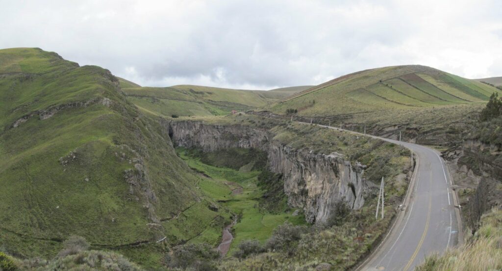Descente du volcan Chimborazo à vélo