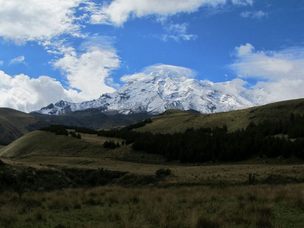 Riobamba et le volcan Chimborazo