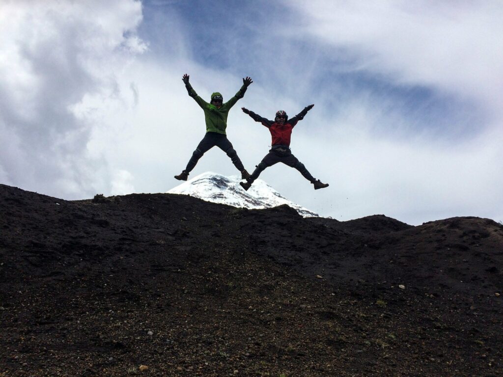 Descente du volcan Chimborazo à vélo