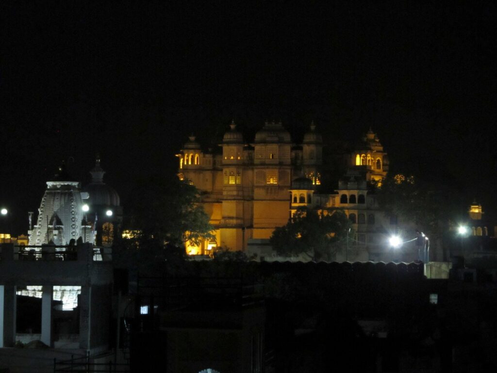 Udaipur by night: le Palais