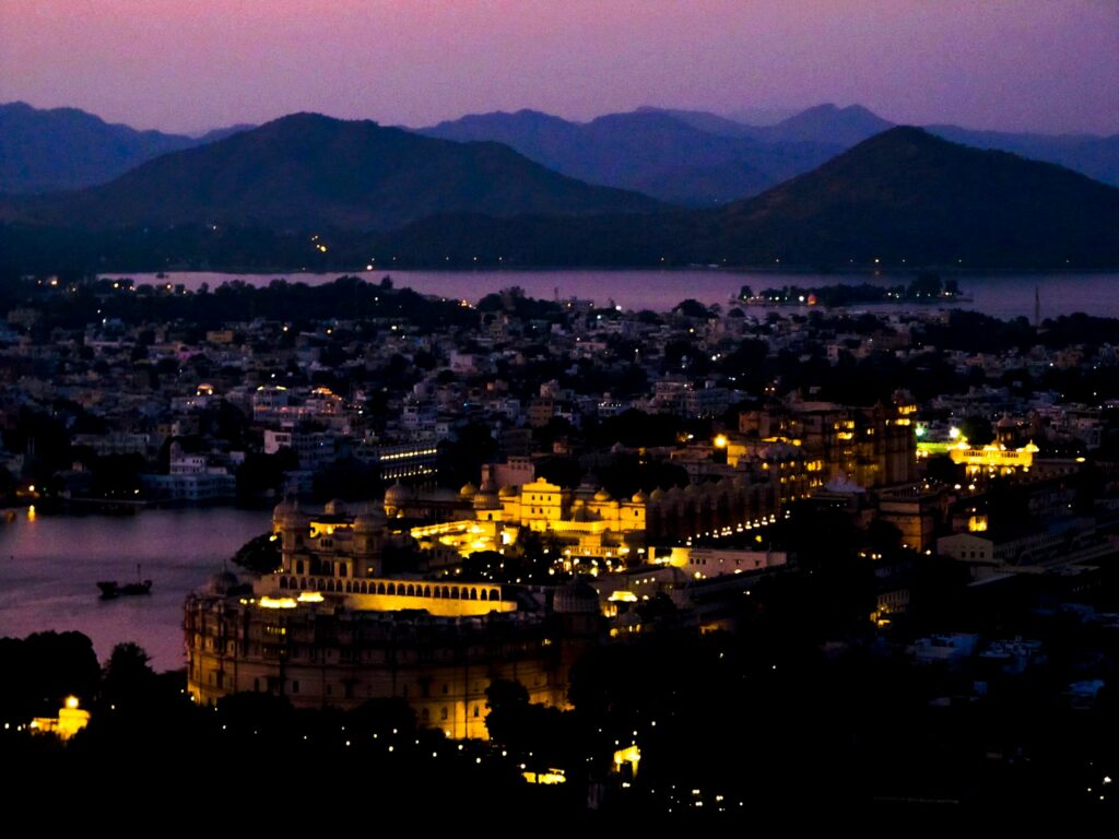Sunset Point d'Udaipur: le Palais