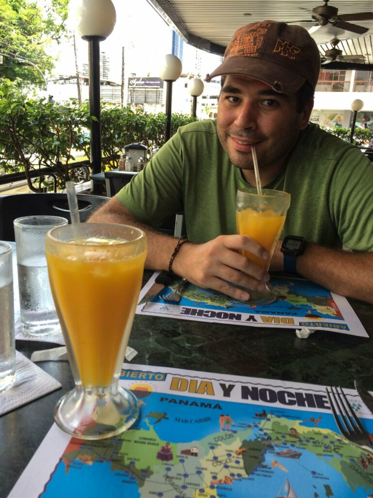 Panama City: jus de fruit de la passion
