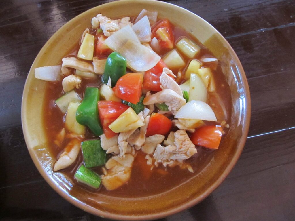 Chiang Rai: poulet aigre-doux